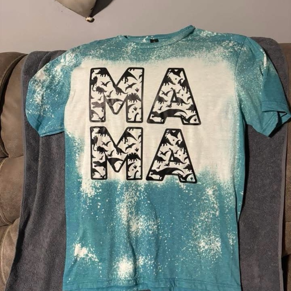 Teal 'MAMA' Graphic Women's Tee